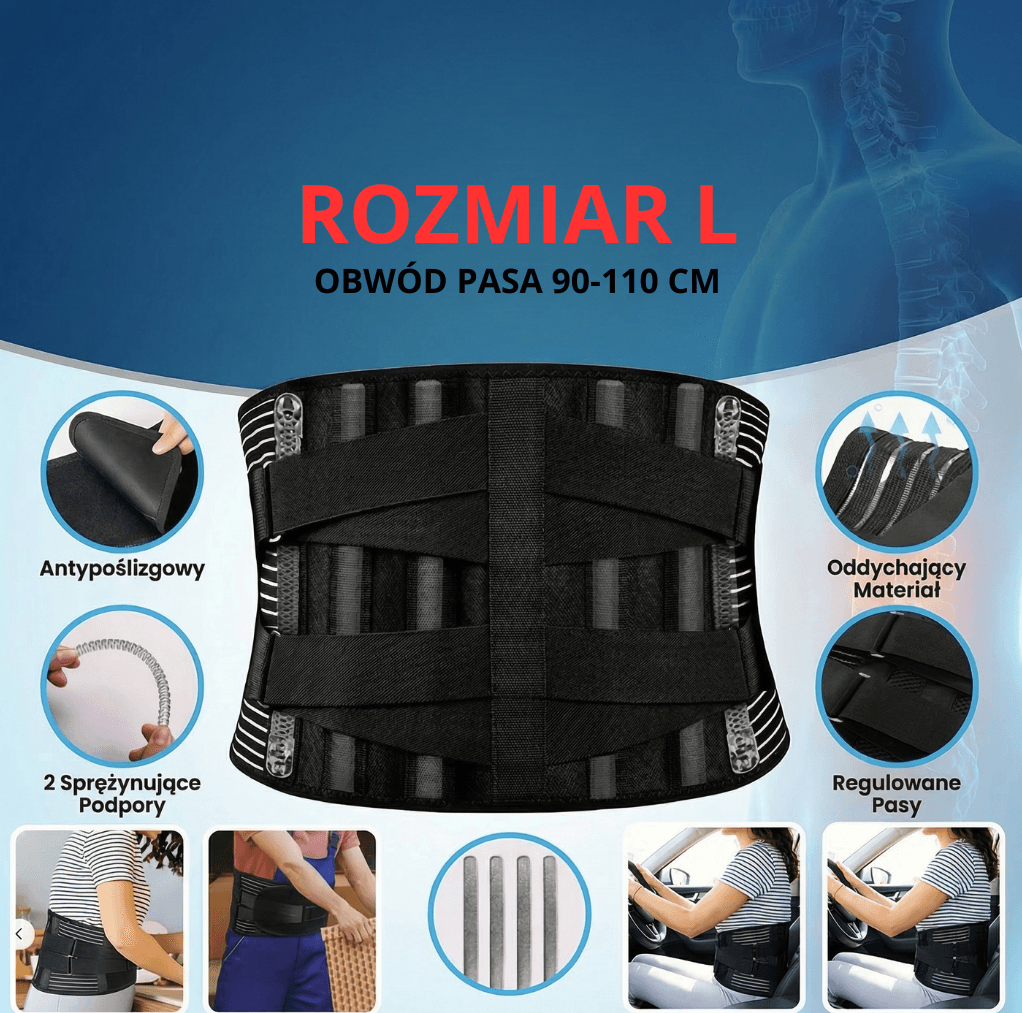 Ergonomiczny pas lędźwiowy