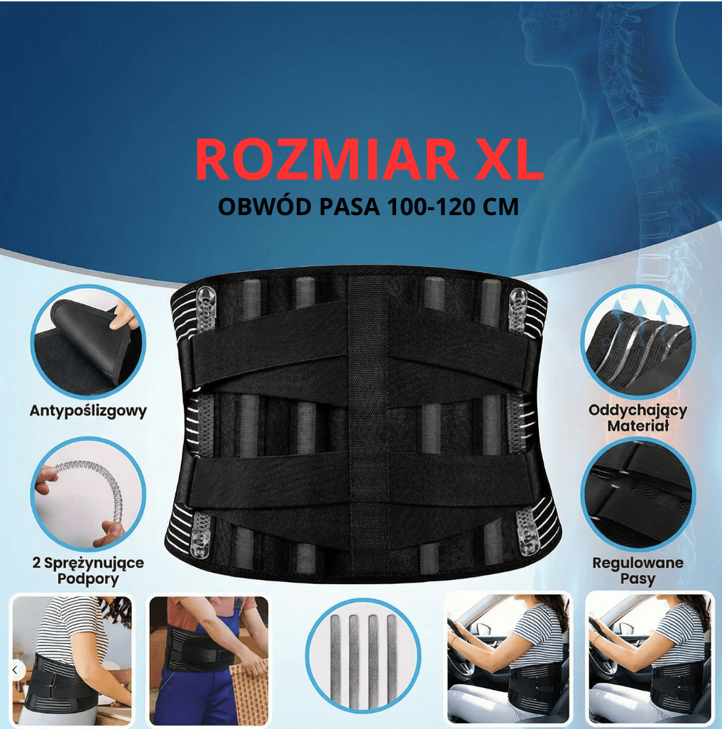 Ergonomiczny pas lędźwiowy