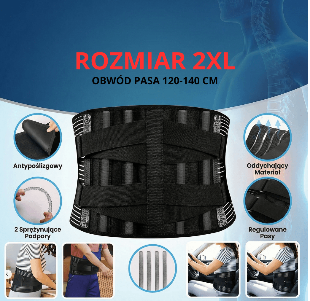 Ergonomiczny pas lędźwiowy